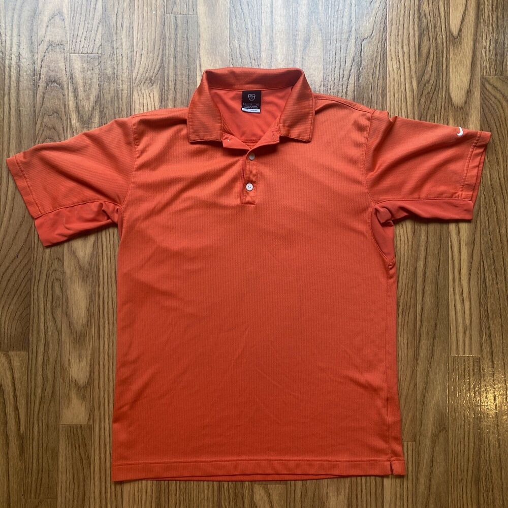 Nike Golf Sphere Dry Polo Shirt; Mens Medium; Swoosh Logo; Orange